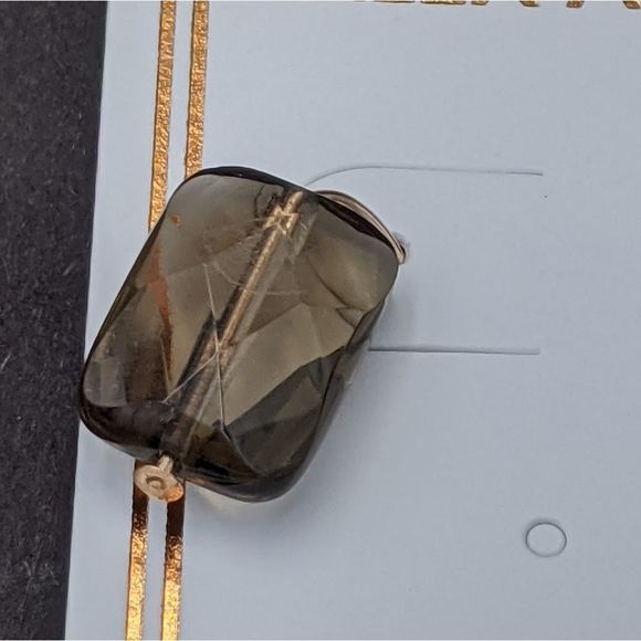 Alex and Ani Rose Gold Filled Smokey Quartz Earrings NIB - Picture 3 of 6